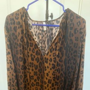 Leopard Longsleeve Blouse